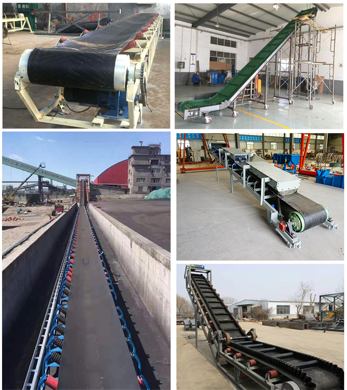 Selectie van riem transportbanden